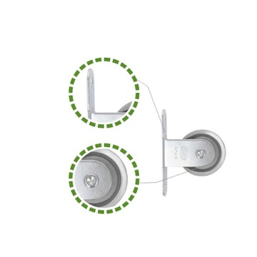 Кабельный шкив с металлическим кольцом НА ВИНТАХ 38 мм