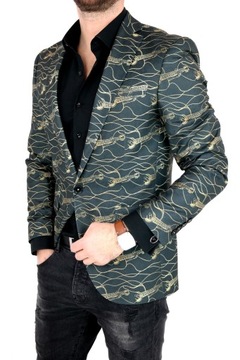 GIOVANNI PERA Marynarka męska D802 gitary 46 XS