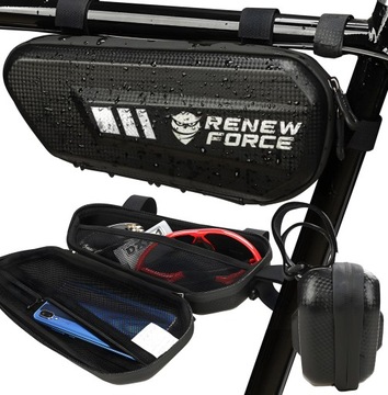 SAKWA NA ROWER TORBA ROWEROWA NA RAMĘ UCHWYT ETUI