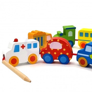 Деревянные блоки для резьбы Транспорт Автомобили 13 шт.