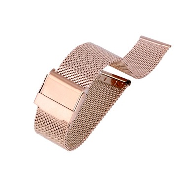 BRANSOLETA SIATKOWA MESH 14MM RÓŻOWE ZŁOTO PVD