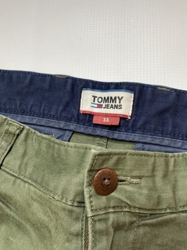 Tommy Hilfiger Jeans ORYGINAL SPODENKI KHAKI W 33