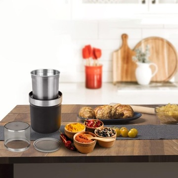 ЭЛЕКТРИЧЕСКАЯ КОФЕМОЛКА БОЛЬШОЙ ОБЪЕМНОСТИ ДЛЯ ЗЕРН, ТРАВ, ОРЕХОВ