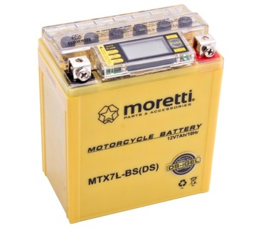 Akumulator Moretti AGM (I-Gel) MTX7L-BS ze wskaźnikiem