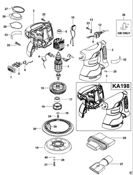 BLACK+DECKER 587295-01 ЩИТОК С ЛИПУЧКОЙ ДЛЯ KA198