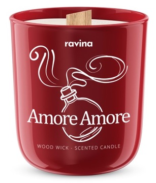 Świeca sojowa perfumowana AMOR AMOR zapachowa w szkle