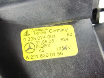 HALOGEN LEVÝ MERCEDES W221