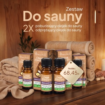 Zestaw 4 olejków eterycznych do sauny Vera Nord