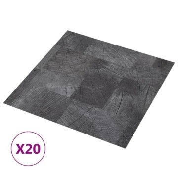 SAMOPRZYLEPNE PANELE PODŁOGOWE 20SZT PVC 186M² DREWNO