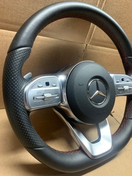 MERCEDES C W205 GLC W253 LIFT KIEROWNICA SKÓRA ŁOPATKI AIRBAG AMG