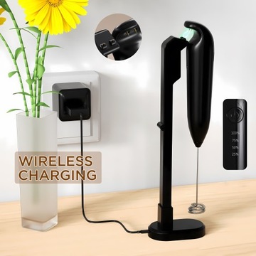 ВЗЕНИВАТЕЛЬ ДЛЯ МОЛОКА, КОФЕ, НЕРЖАВЕЮЩАЯ СТАЛЬ С МОЩНЫМ МОТОРОМ