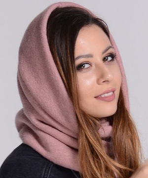 Зимний комплект ШАПКА+ЮБКА ФЛИС РОЗОВЫЙ K4