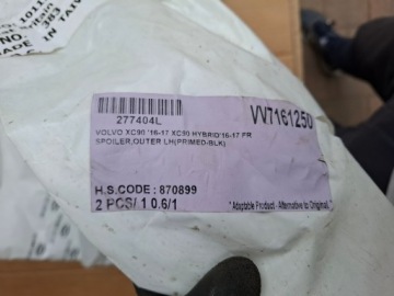39829880, VOLVO XC90 II 2 2015r- Grill des Nebelscheinwerfers Verschlußstopfen Lüftungsgitter links neu 39829880 | thumb 1
