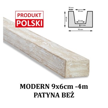 BELKI RUSTYKALNE BELKA MODERN Imitacja 9x6 4m