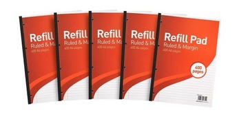 1/3218 Refill Pad Ruled&Margin 400 A4 pages