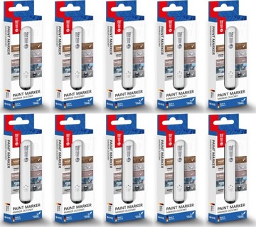 Marker olejowy MemoBe MM301 okrągła 2-4mm czarny z zawieszką x10