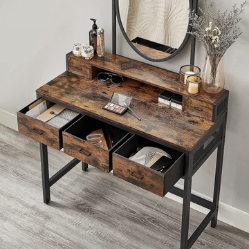 КОСМЕТИЧЕСКИЙ СТОЛИК С ЗЕРКАЛОМ И ТАБУРАТОМ