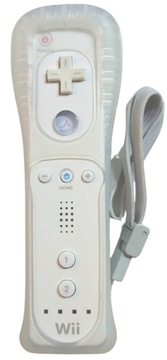 ORYGINALNY Wiilot Wii Remote Wii U pad pilot biały white shiro Guma etui