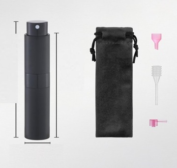 4x Atomizer Podróżny na Perfumy 5ml Butelka do Perfum Fiolka z Rozpylaczem