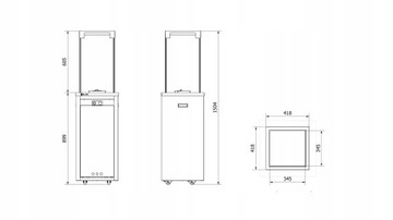 Отопление Зонтичный газовый обогреватель для патио Kratki PATIO 8,2 кВт с КРЫШКОЙ