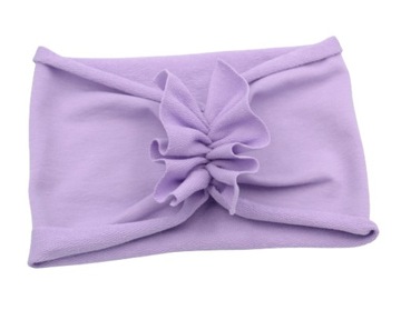 Opaska SZEROKA turban motylek fioletowy 44-47