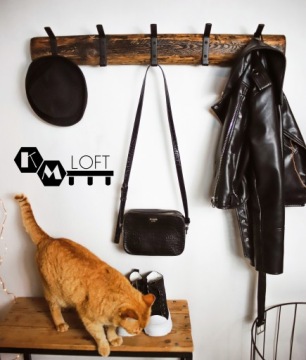 НАСТЕННАЯ ВЕШАЛКА 60 OLD WOOD INDUSTRIAL LOFT