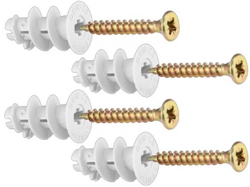 4 szt. WKRĘTY + KOŁKI do KARTON GIPS 4,0x30 DNR-23