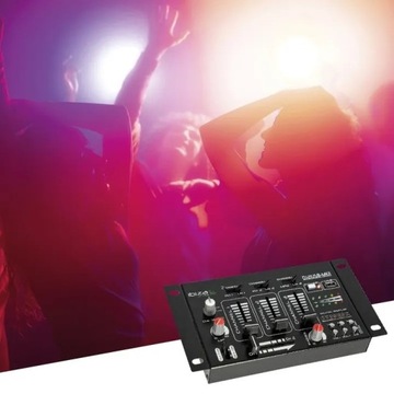Mikser 4 kanałowy DJ karaoke 7-wejść MP3 USB CUE