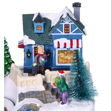 Miasteczko świąteczne LED Domek przy strumyku 3 wz