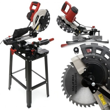 PIŁA PILARKA STOŁOWA UKOSOWA UKOŚNICA 2500W LASER Z POSUWEM