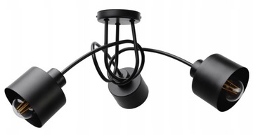 LAMPA SUFITOWA ŻYRANDOL WISZĄCA LOFT METAL KUBEK