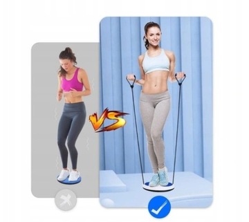 Twister Obrotowy Platforma Do Ćwiczeń Z linkami Wypustkami Masażer Stóp