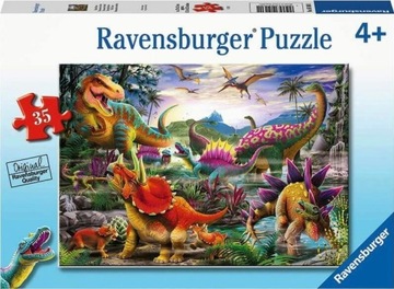 Ravensburger puzzle dinozaury 35 elementów