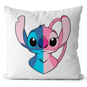 PODUSZKA STICH LILO I STICH PREZENT DLA DZIECKA JASIEK 40X40 CM MIKROFIBRA