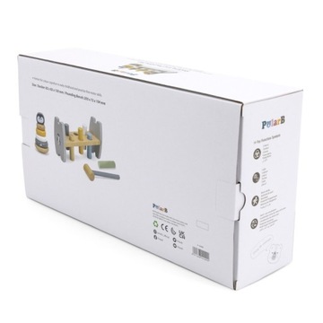 НАБОР ДЕРЕВЯННОЙ ПИРАМИДЫ + ШАР С МОЛОТОМ ПИНГВИН POLARB EDU