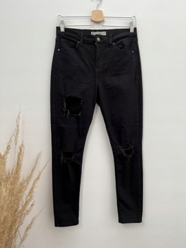 Topshop jamie spodnie jeans rurki DZIURY 30