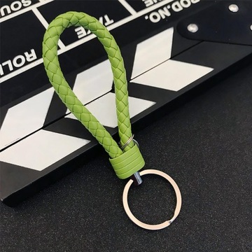 Брелок из искусственной кожи, значимый подарок на день отца, автомобильный брелок для мужчин, зеленый