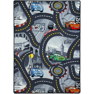 DYWAN DISNEY CARS DROGI MATA ULIC AUTA 200x300 2x3