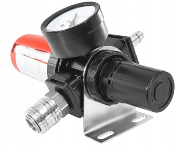 РАЗДЕЛИТЕЛЬ ФИЛЬТРА ВОЗДУШНОГО РЕДУКТОРА ДЛЯ КОМПРЕССОРА РЕЗЬБА 1/2, РЕГУЛЯТОР 10 БАР