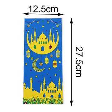 100 пакетов для угощений, упаковочные пакеты с узором «лунная звезда»