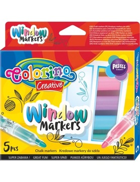 Markery kredowe do szkła Colorino Creative