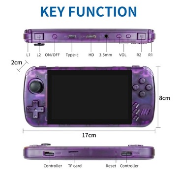 Портативная игровая консоль POWKIDDY X39 Pro с экраном 4,5 дюйма на 4000 игр