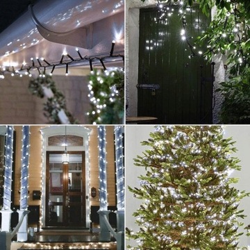 НАРУЖНЫЕ РОЖДЕСТВЕНСКИЕ ОГНИ 300 LED ХОЛОДНЫЙ БЕЛЫЙ