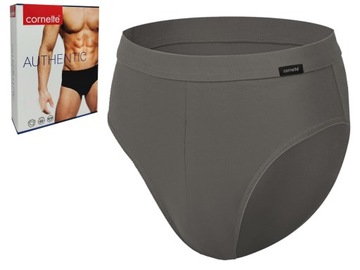 Slipy męskie CORNETTE AUTHENTIC, khaki, 5XL