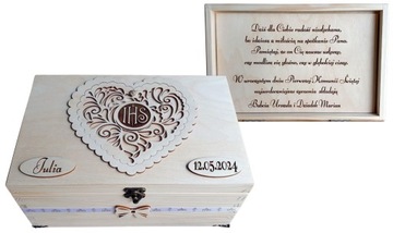 Pamiątka Pierwszej Komunii Świętej pudełko