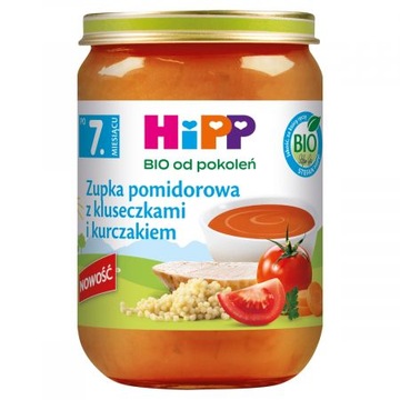 HiPP BIO Zupka pomidorowa z kluseczkami i kurczakiem 190g