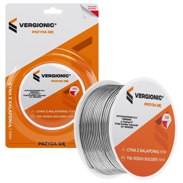 Cyna do lutowania 1 mm 75 g z kalafonią