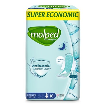 MOLPED Antybakteryjne podpaski EXTRAHYGIENE 16szt.