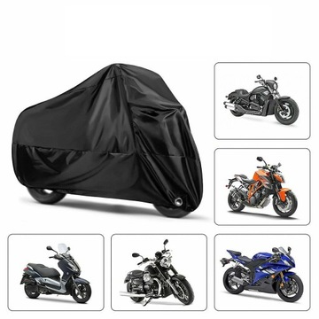 190T POKROWIEC MOTOCYKLOWY NA ZEWNĄTRZ Z TORBA, PLANDEKA NA ROWER, MOTOCYKL