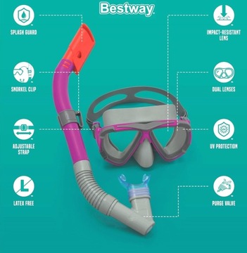 BESTWAY DIVING SET МАСКА + ТРУБКА 24029